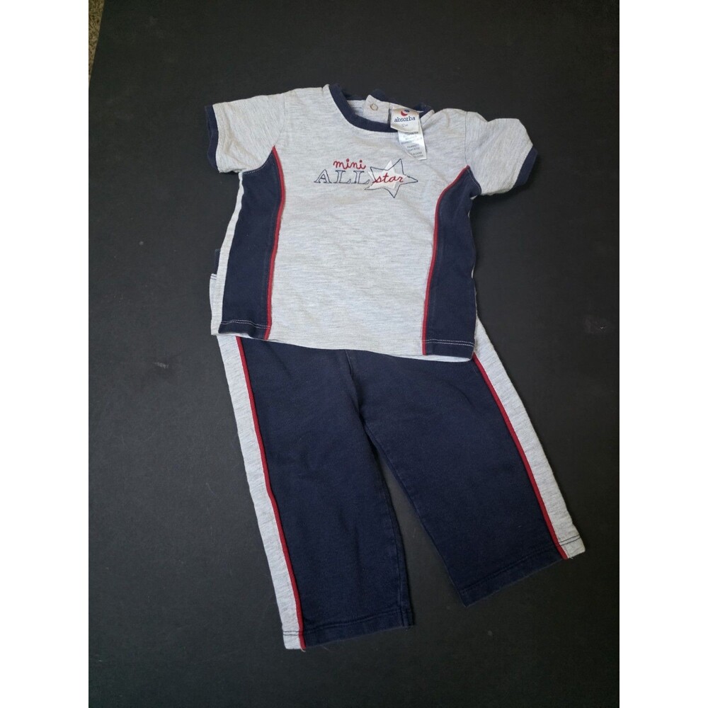 absorba 12 month boy's All Star top pant set